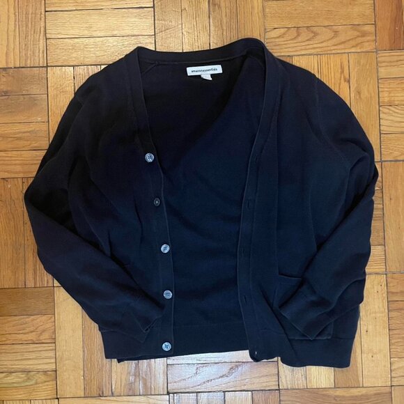 Black Cardigan Sweater - Picture 1 of 8